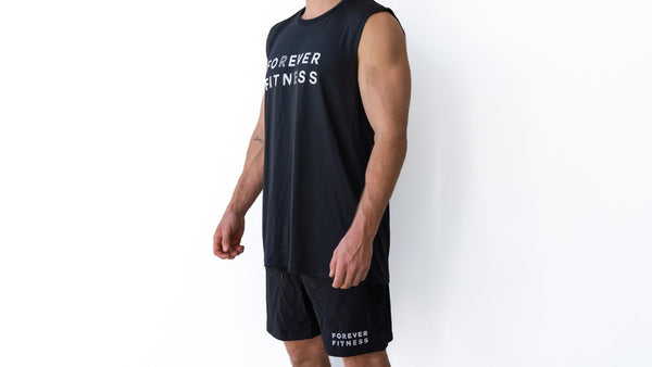 Forever Fitness Mens Active Tank Large Logo