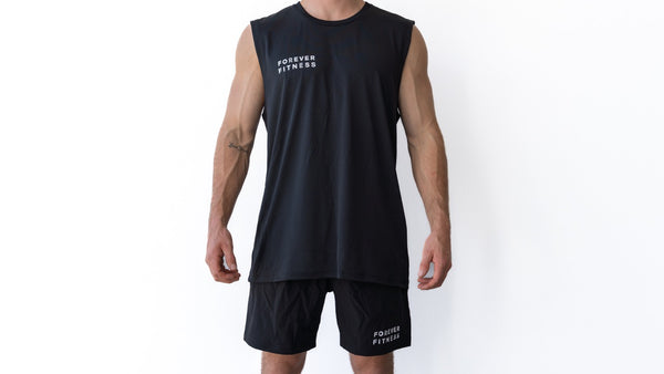 Forever Fitness Mens Active Tank Small Logo