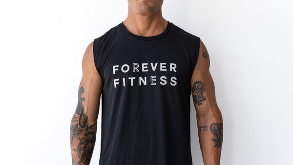 Forever Fitness Mens Active Tank Large Logo