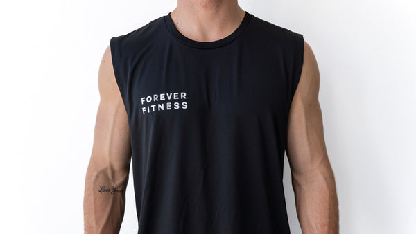 Forever Fitness Mens Active Tank Small Logo