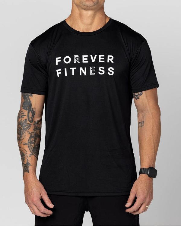 Forever Fitness Mens Active Tee Large Logo