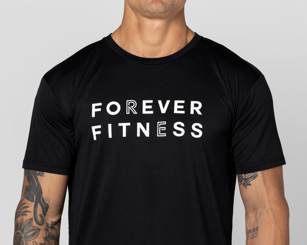 Forever Fitness Mens Active Tee Large Logo