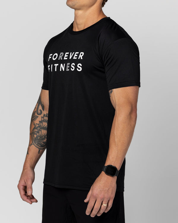 Forever Fitness Mens Active Tee Large Logo